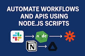 automate tasks and workflows using nodejs