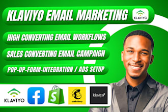 setup klaviyo email marketing or SMS flows, manage klaviyo to boost shopify sale