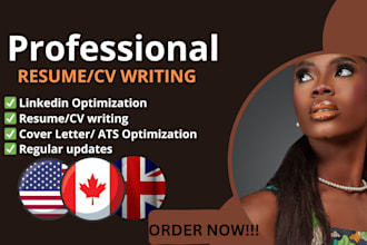 craft ats optimized resume, CV, and linkedin for career growth