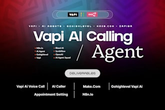 setup ai salesforce vapi calling agent gohighlevel crm twilio voip n8n make com