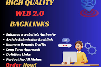 provide manual high authority web 2 0 backlinks