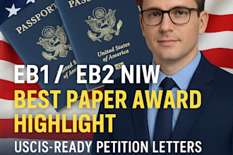 provide you best paper award for eb1, eb2 and niw