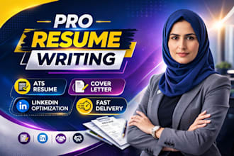 write an ats compliant resume CV cover letter and linkedin profile