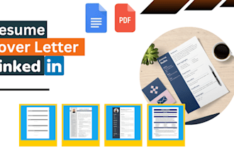 write and upgrade your resume, cv, cover letter, linkedin