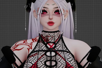 custom vrchat avatar vrc character vr avatar 3d model furry avatar vr nsfw unity