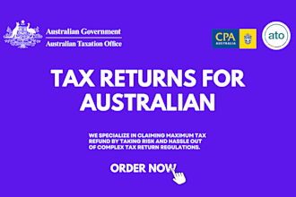 do your australian tax, individual tax return lodgement