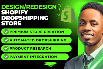 design, redesign shopify store, clone shopify dropshipping store shopify website