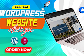 design a custom responsive elementor wordpress website