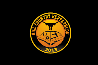 design top quality hill country heptathlon logo