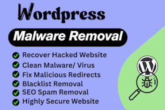 hacked website recover, wp malware remove and premium security