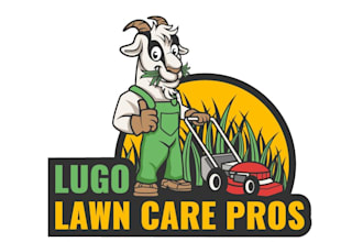design a custom mascot animal lawn care or landscaping logo