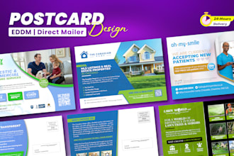 design attractive eddm postcards for your business