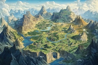 create a fantasy map for you