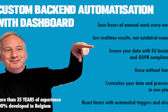 build secure custom backend automation with live dashboard  gdpr proof