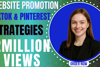 promote business website or store, tiktok ads, pinterest pin , tiktok shop