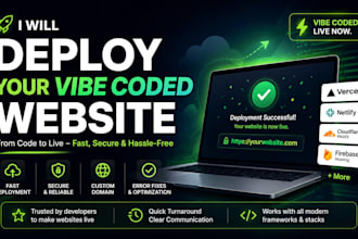 deploy your vide coded website