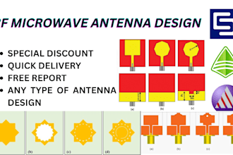 design antenna using hfss and cst, write project report