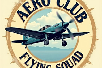 design high quality vintage aviation logo with unlimited revision