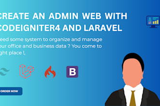 develop fullstack web admin system for business management data