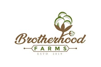 design good looking brotherhood farms logo
