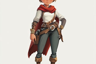 create simple 2d game characters