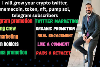 raise 500m mcap for ico presale, sol memecoin, crypto telegram,twitter promotion
