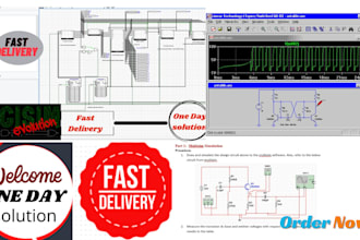 help you in logisim, multisim, psim,ltspice,pspice projects