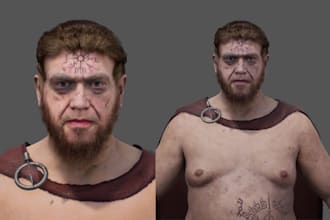 do realistic 3d game character model low poly model for video games 3d model