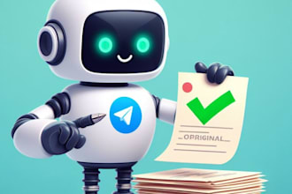 develop a powerful and custom telegram bot for your need
