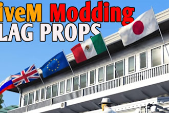 create a custom flags props for your fivem server