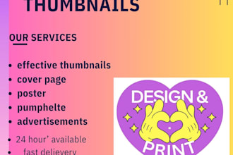 create an effective social media thumbnails, gig images and cover page