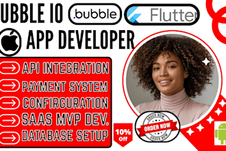 be bubble developer saas mvp bubble io adalo expert flutterflow ui
