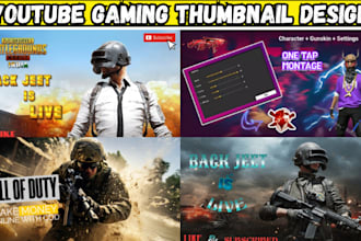design youtube gaming thumbnail warzone eye catchy thumbnails