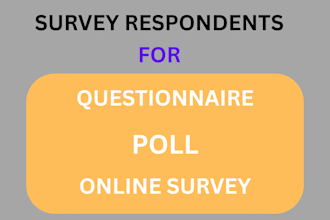 recruit real respondents to fill your online survey poll