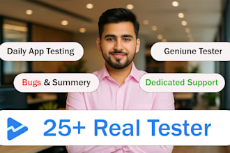 provide 12 or 20 real testers for google play console closed testing