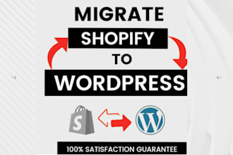 migrate your shopify store to wordpress and wordpress to shopify