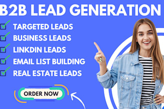 b2b lead generation, linkedin leads, targeted leads and prospect list