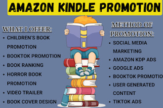 promote children books, horror books, amazon kdp, viral tiktok booktok book rank