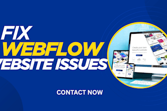 design, redesign fix webflow website webflow bug fix