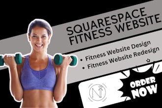 design squarespace fitness website for you using squarespace