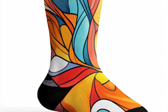 make a unique socks design for your brand