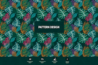 do seamless repeat pattern for textile fabric, floral design