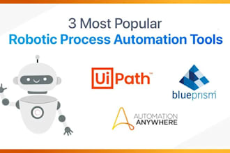 develop rpa bots to automate any manual business process using rpa tools