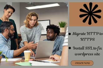 migrate http to https install SSL to fix wordpress site