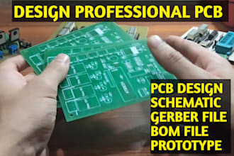 make pcb design pcb layout and circuit schematic firmware