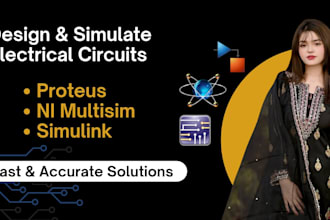 simulate circuits in multisim, proteus, and simulink