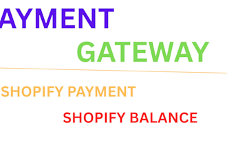create a shopify payment and activate shopify balance