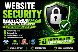 test your website and system security with complete vapt report