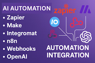 setup zapier make com integromat n8n automation webhooks and open ai integration