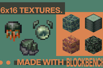 design 16 x 16 textures for minecraft